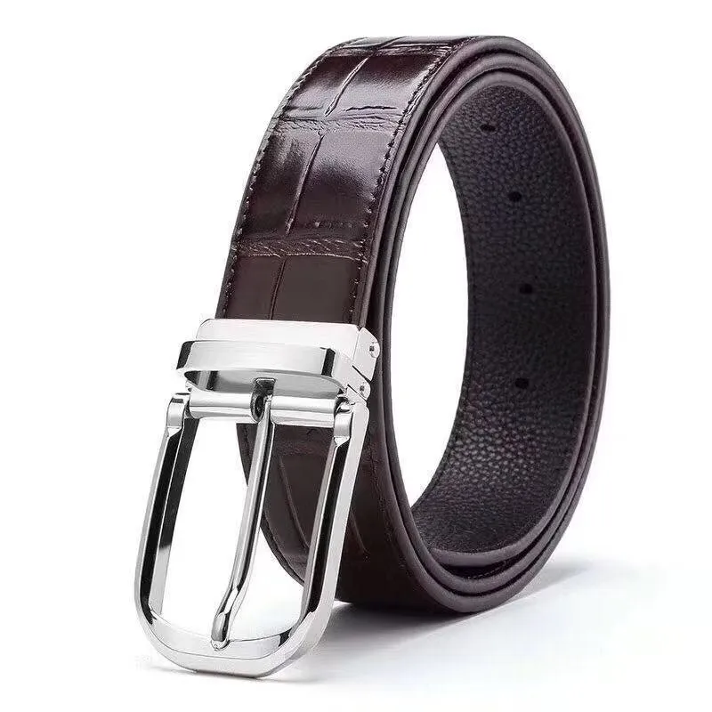 CrocLuxe Genuine Leather Sophisticated Belt