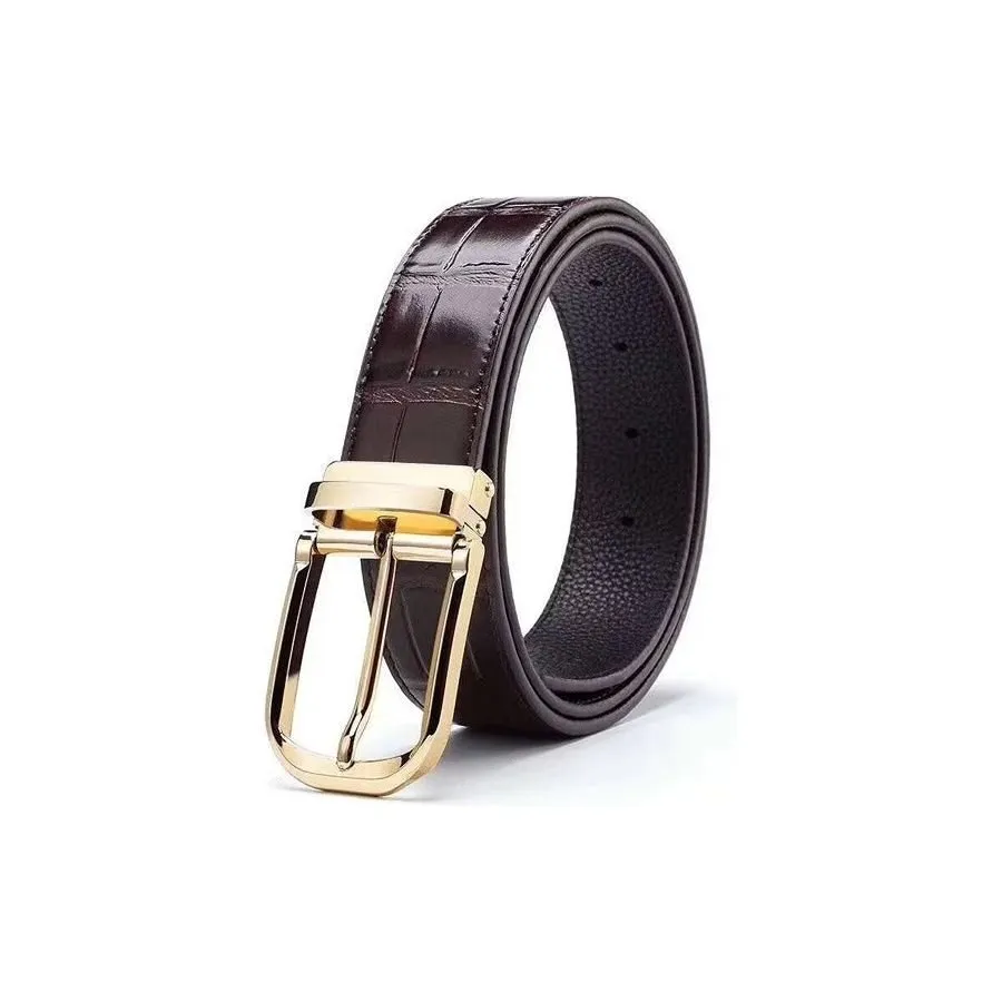 CrocLuxe Genuine Leather Sophisticated Belt