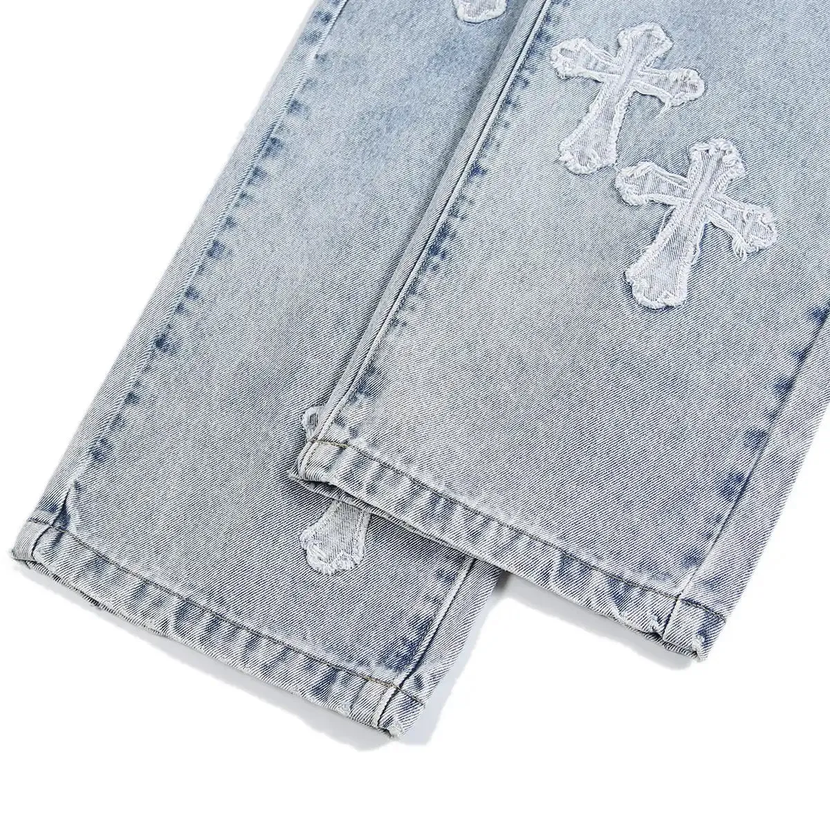 Cross Patch Denim Jeans