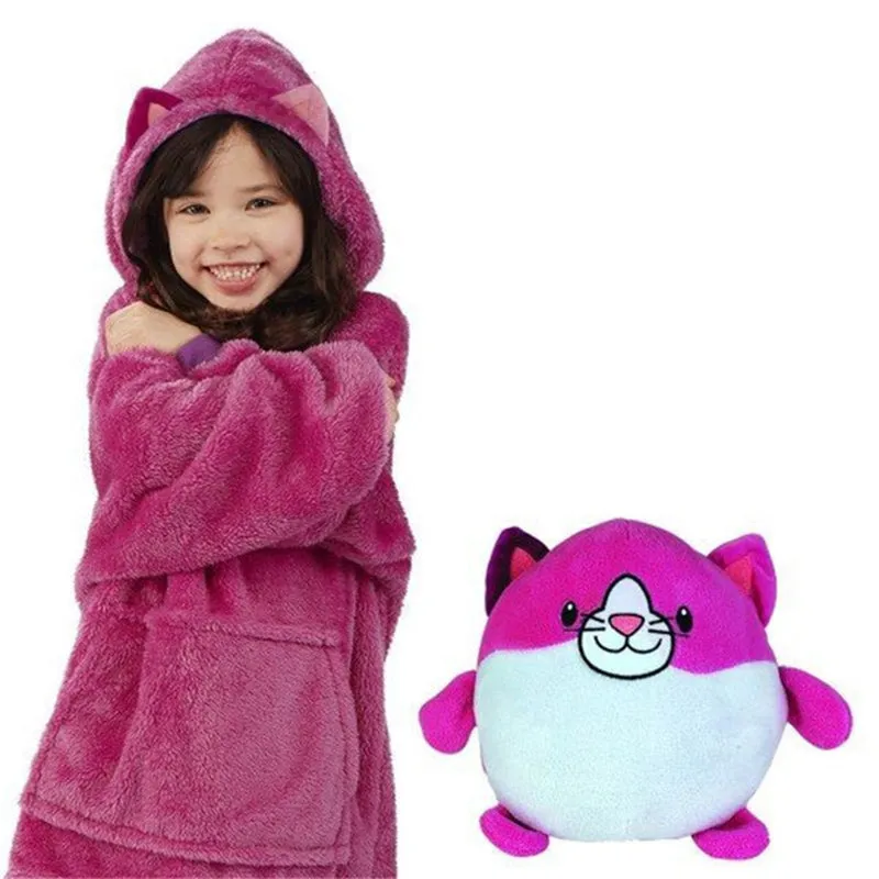 Cuddly - Warm Comfy Pet Shaped Pillow Cum Hoodie