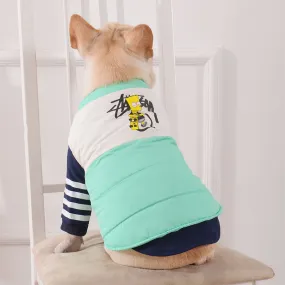 Cute Bart Simpson Cartoon Design Warm Puppy Jacket