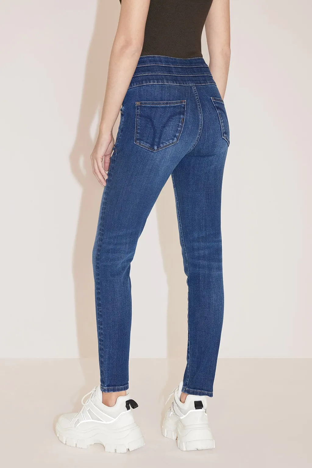 Dark Blue High Waist Jeans