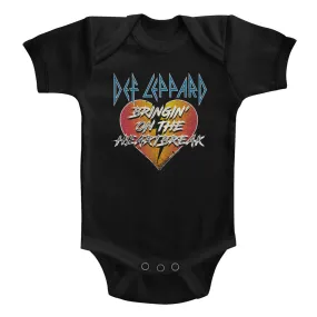 Def Leppard Infant S/S Bodysuit - Bringin - Solid Black