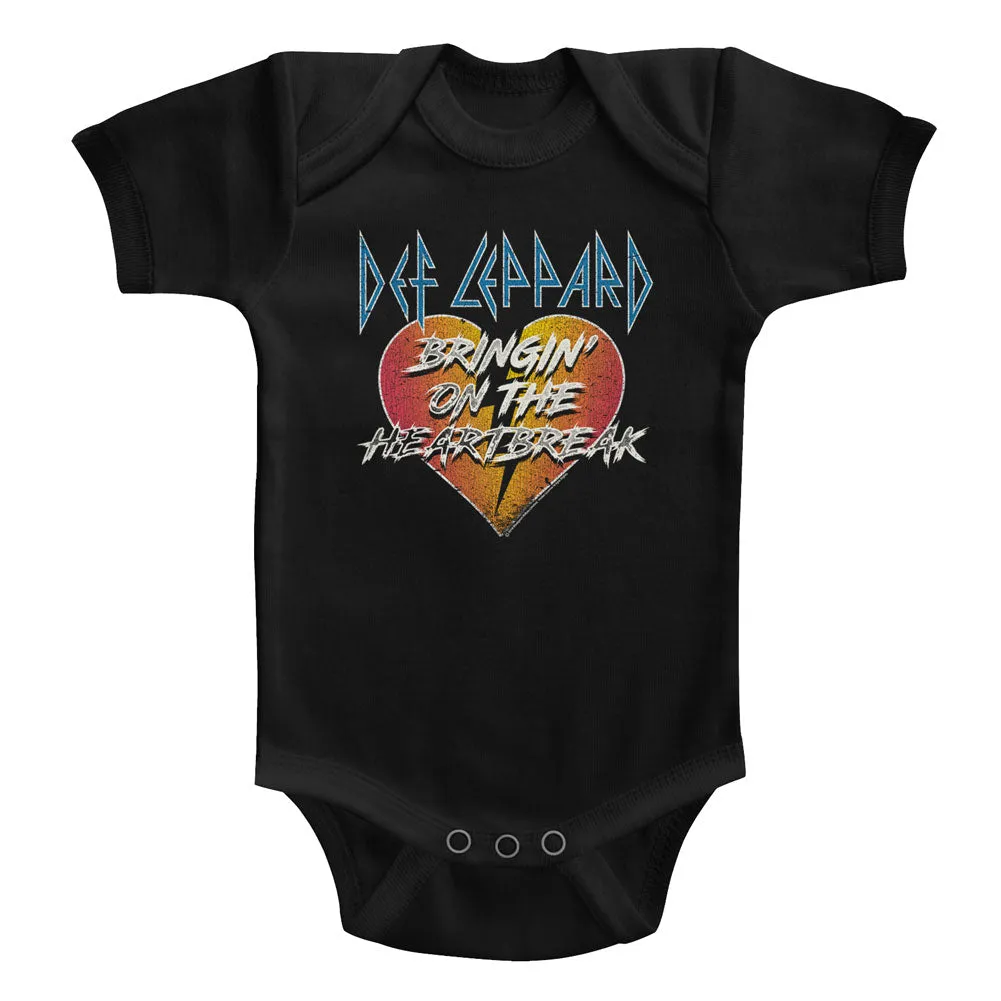 Def Leppard Infant S/S Bodysuit - Bringin - Solid Black