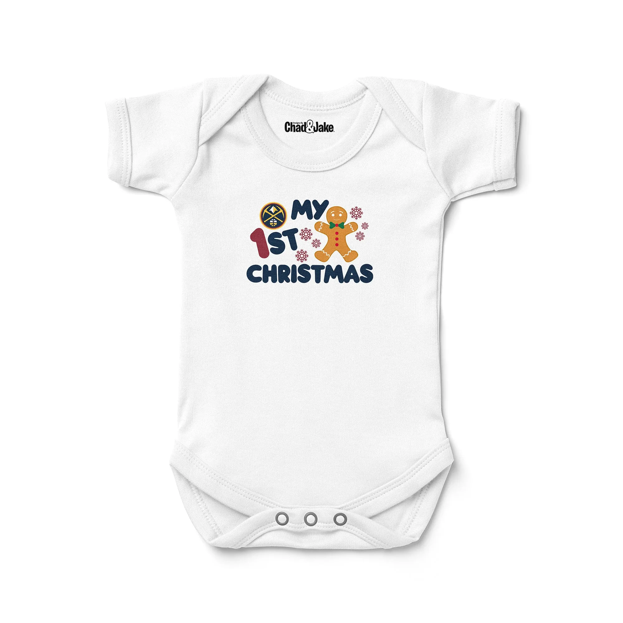 Denver Nuggets "My First Christmas Gingerbread" Bodysuit