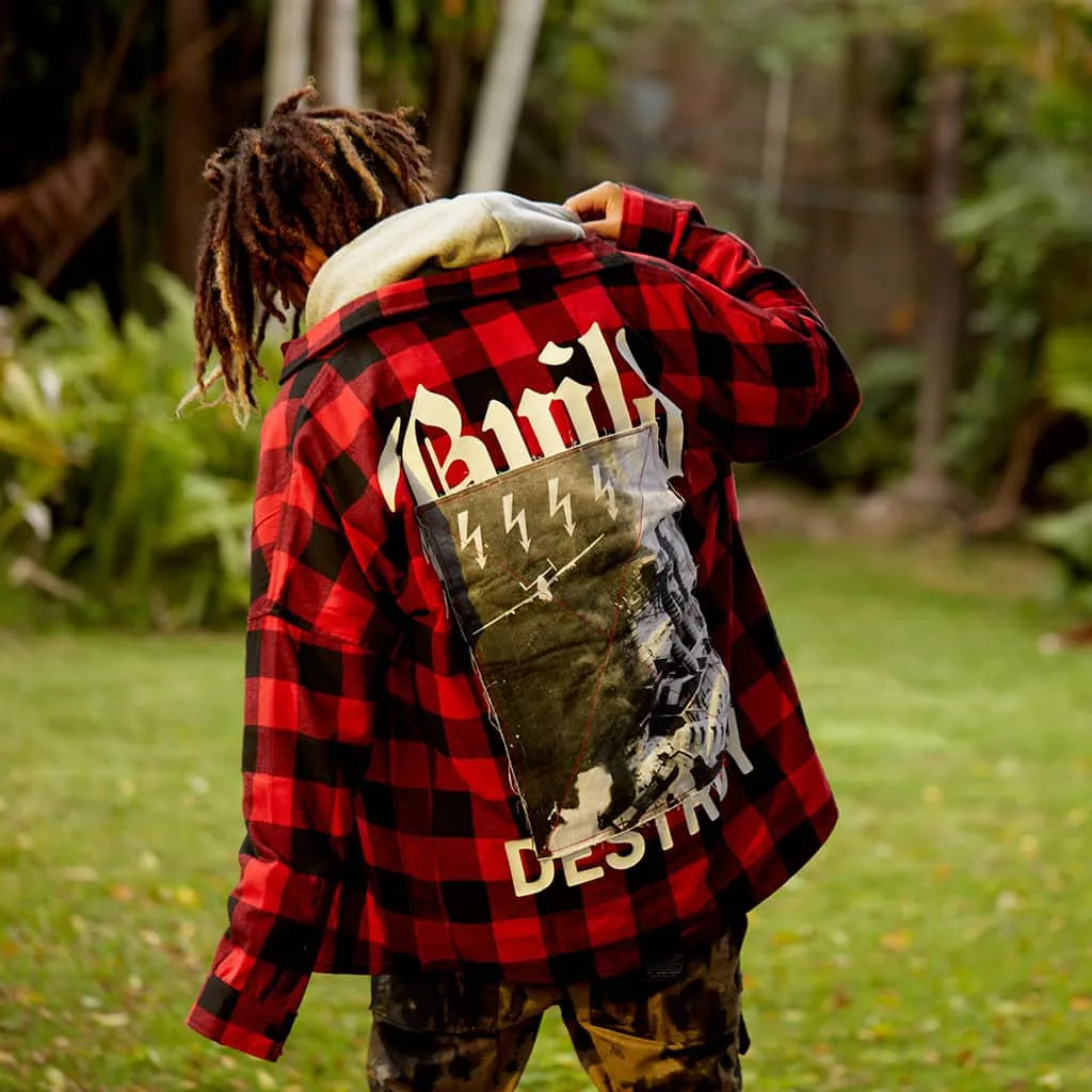 Destroy Flannel Shirt Red