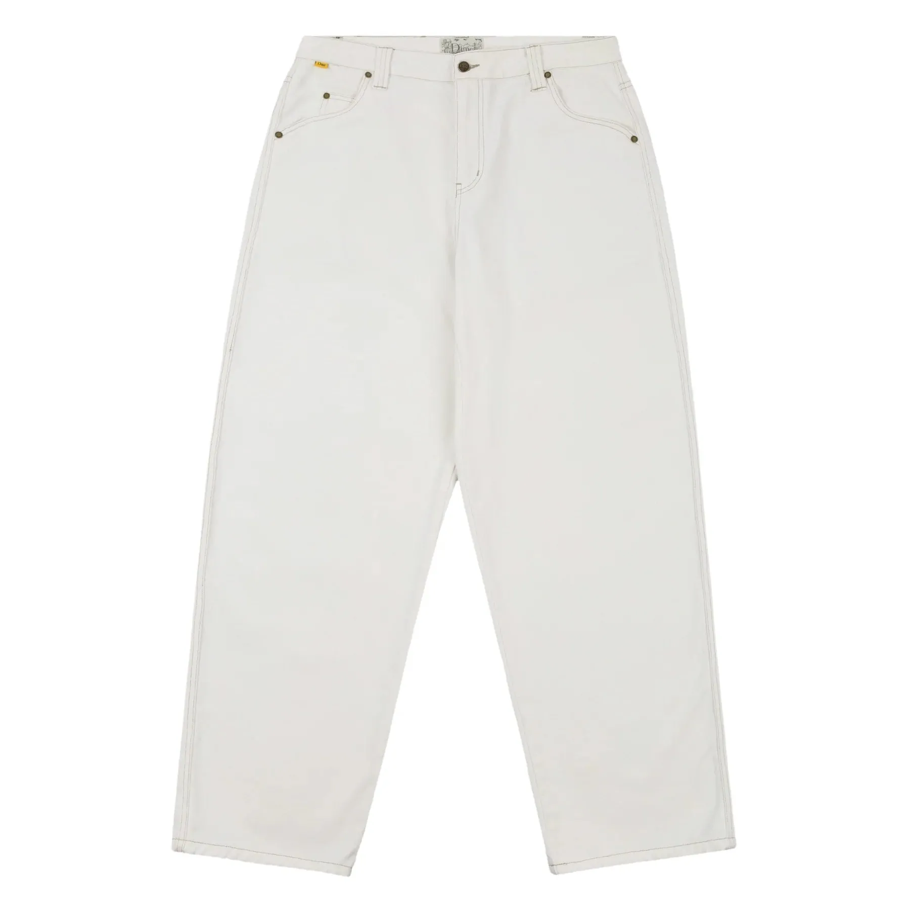 Dime MTL Baggy Denim Pants - Off White