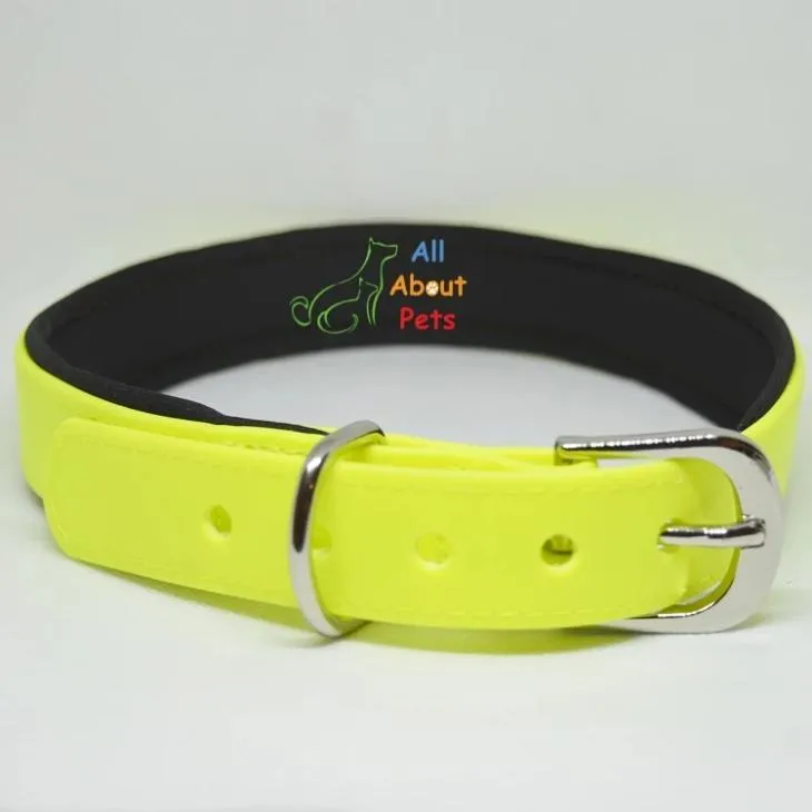 Dog Collar Large Yellow & Black Color