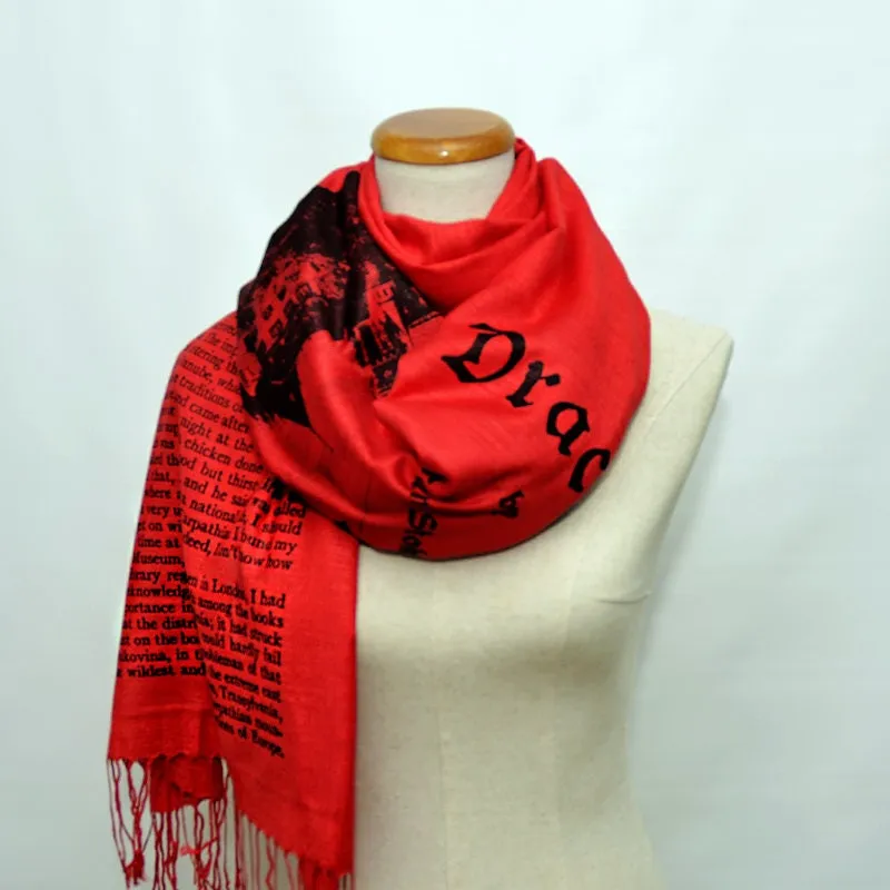 Dracula by Bram Stoker Shawl Scarf Wrap