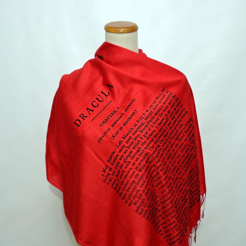 Dracula by Bram Stoker Shawl Scarf Wrap