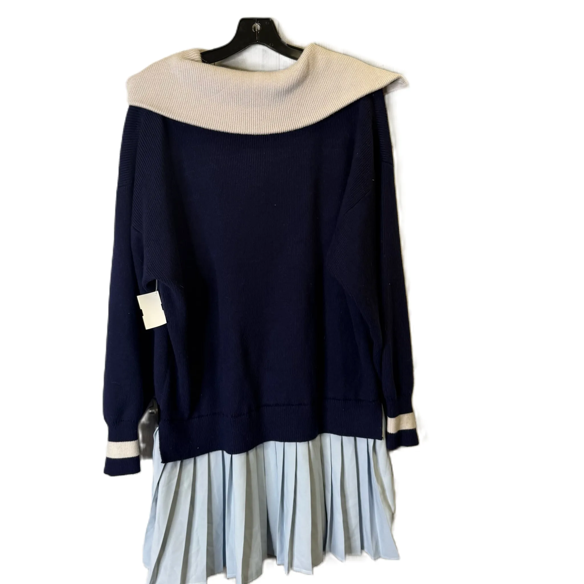 Dress Sweater By Maeve In Blue, Size: L