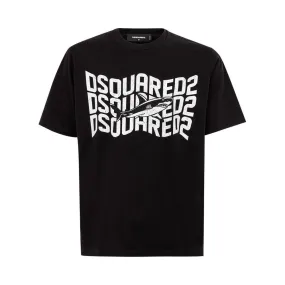 Dsquared² Sleek Black Cotton T-Shirt for Men