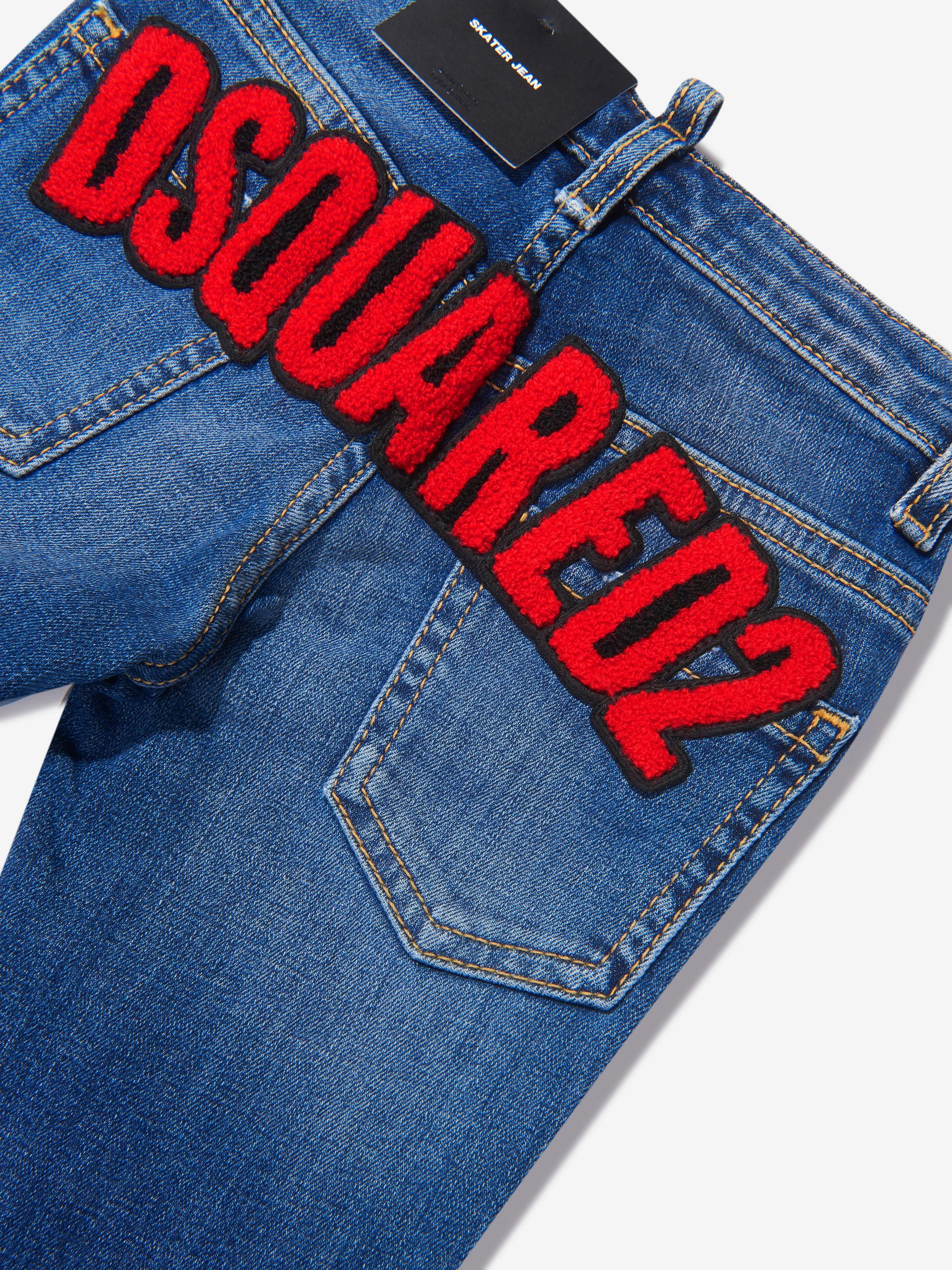 Dsquared2 Boys Back Logo Skater Jeans