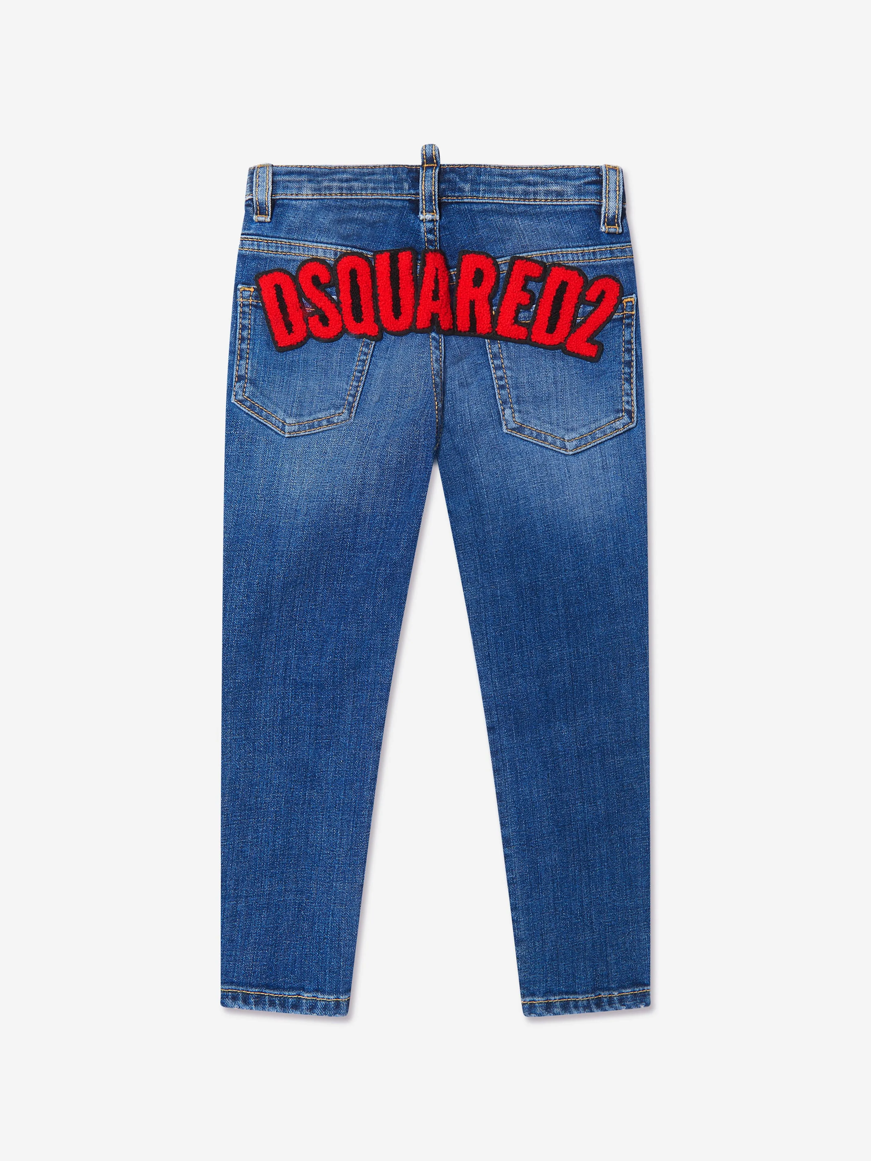 Dsquared2 Boys Back Logo Skater Jeans