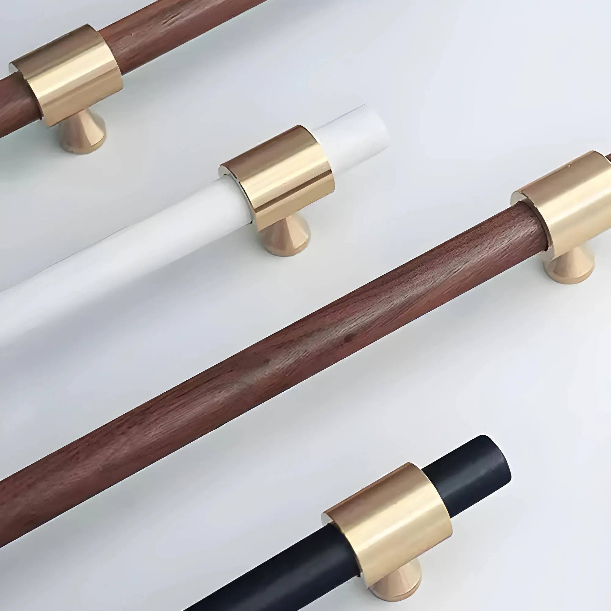 DUDLER / Walnut & Solid Brass Handles