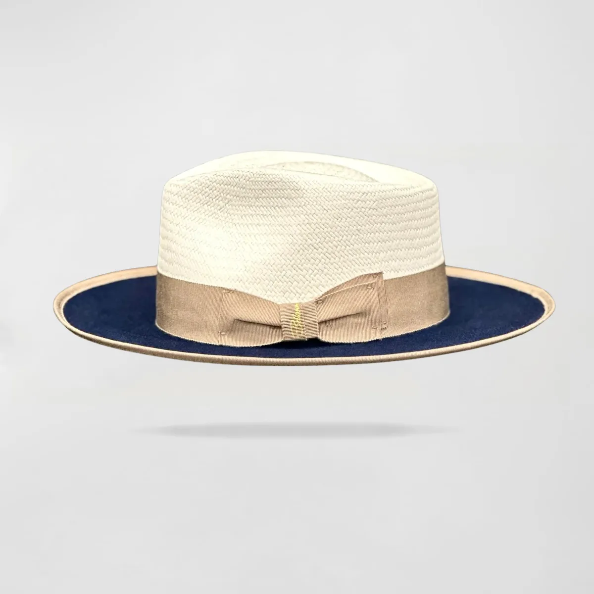 Effortless Class Two Stone Straw Felt Fedora Hat-Camel