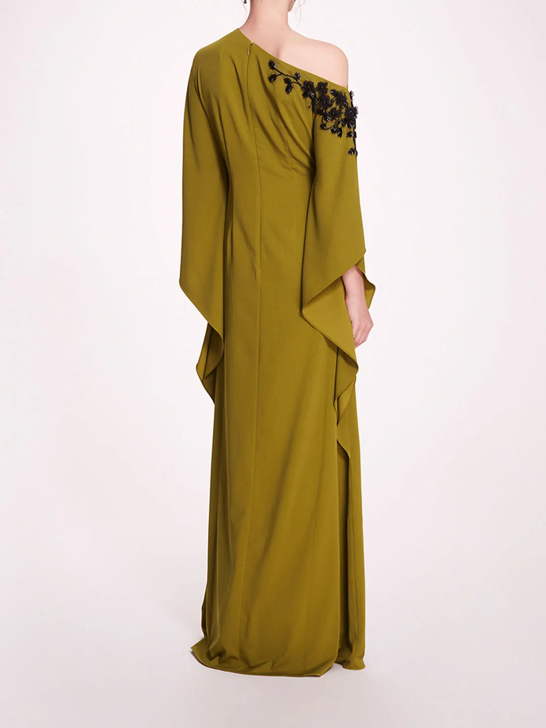 Embroidered Draped Kaftan