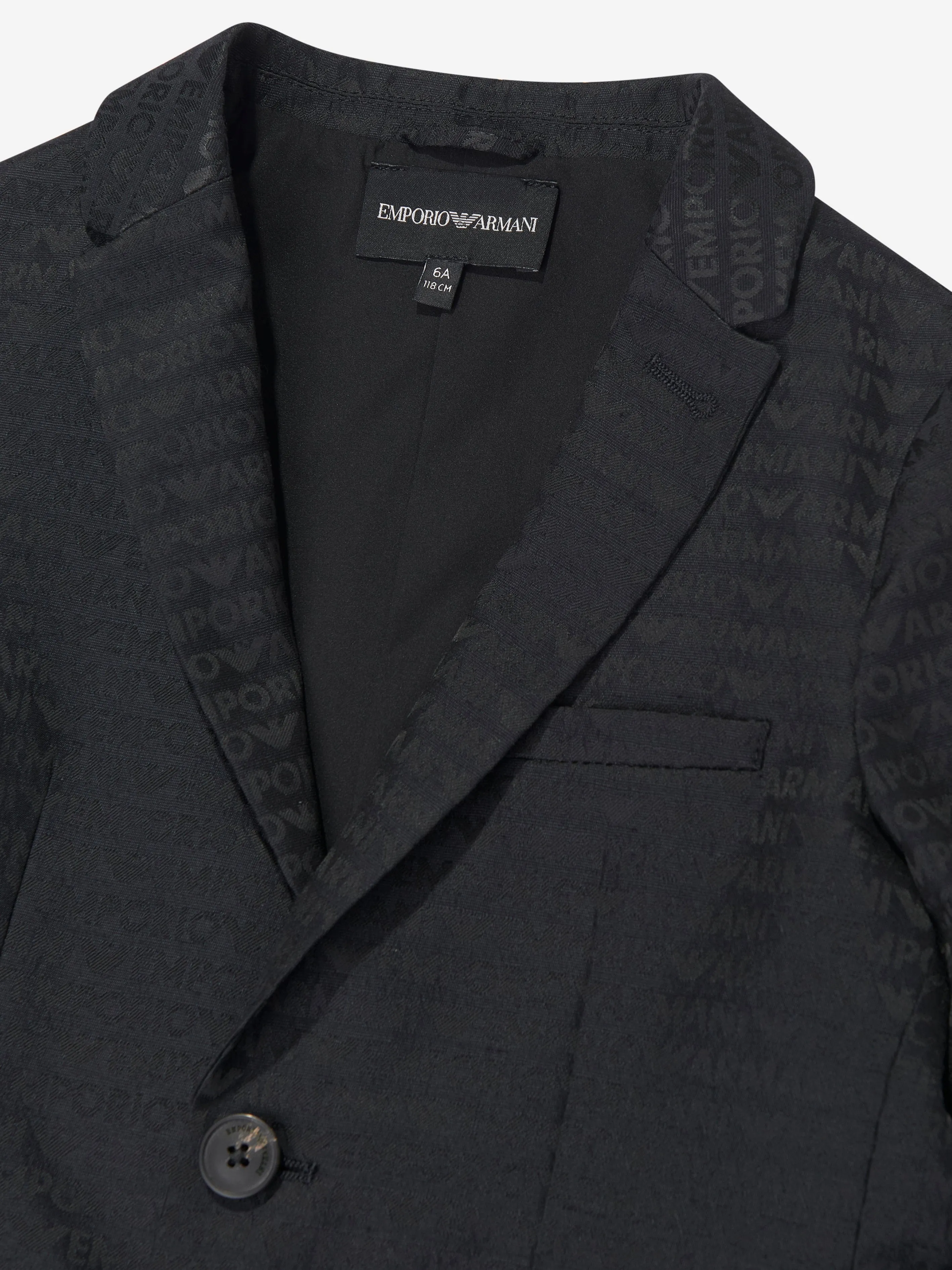 Emporio Armani Boys Branded Blazer in Navy