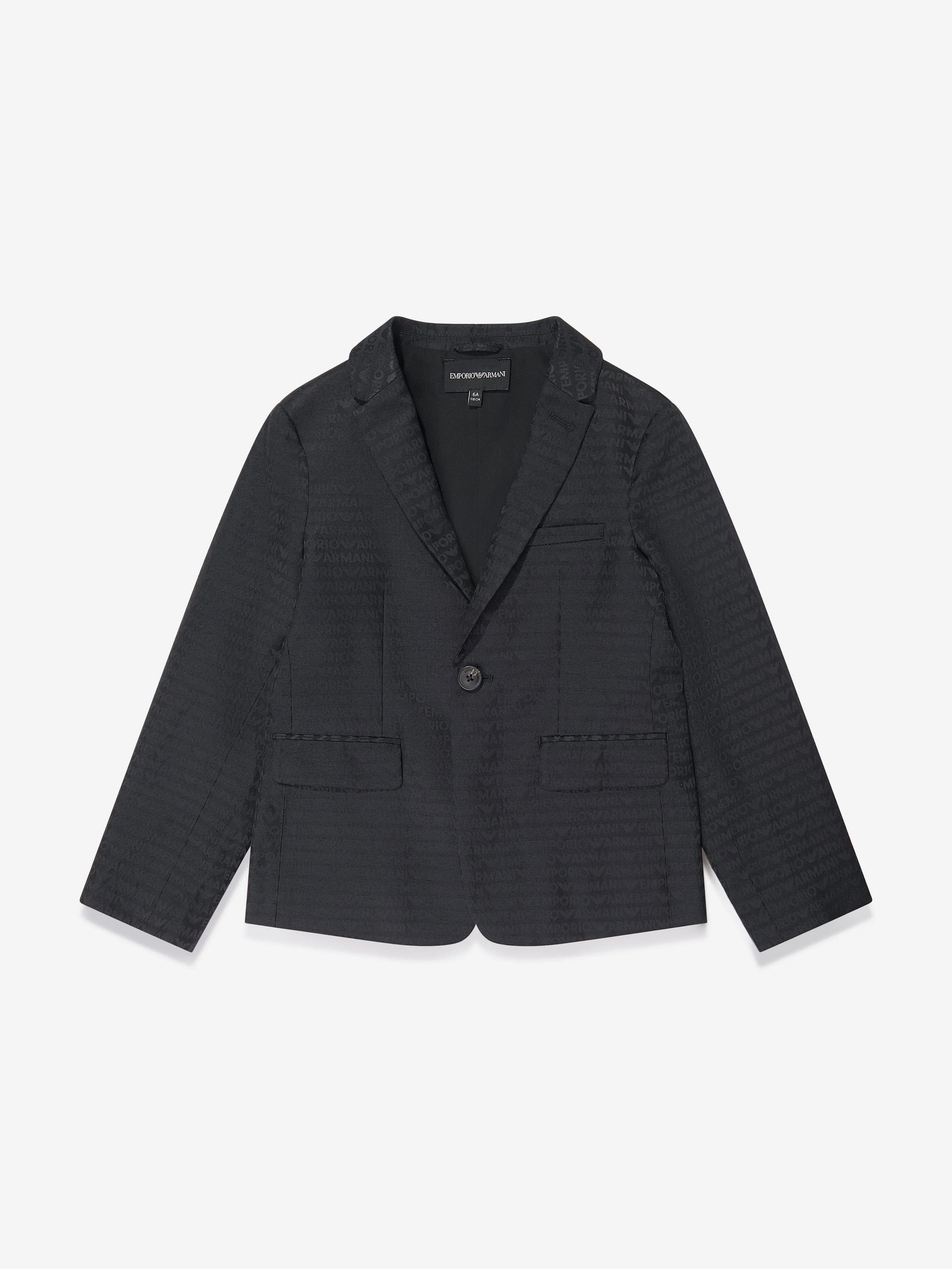 Emporio Armani Boys Branded Blazer in Navy