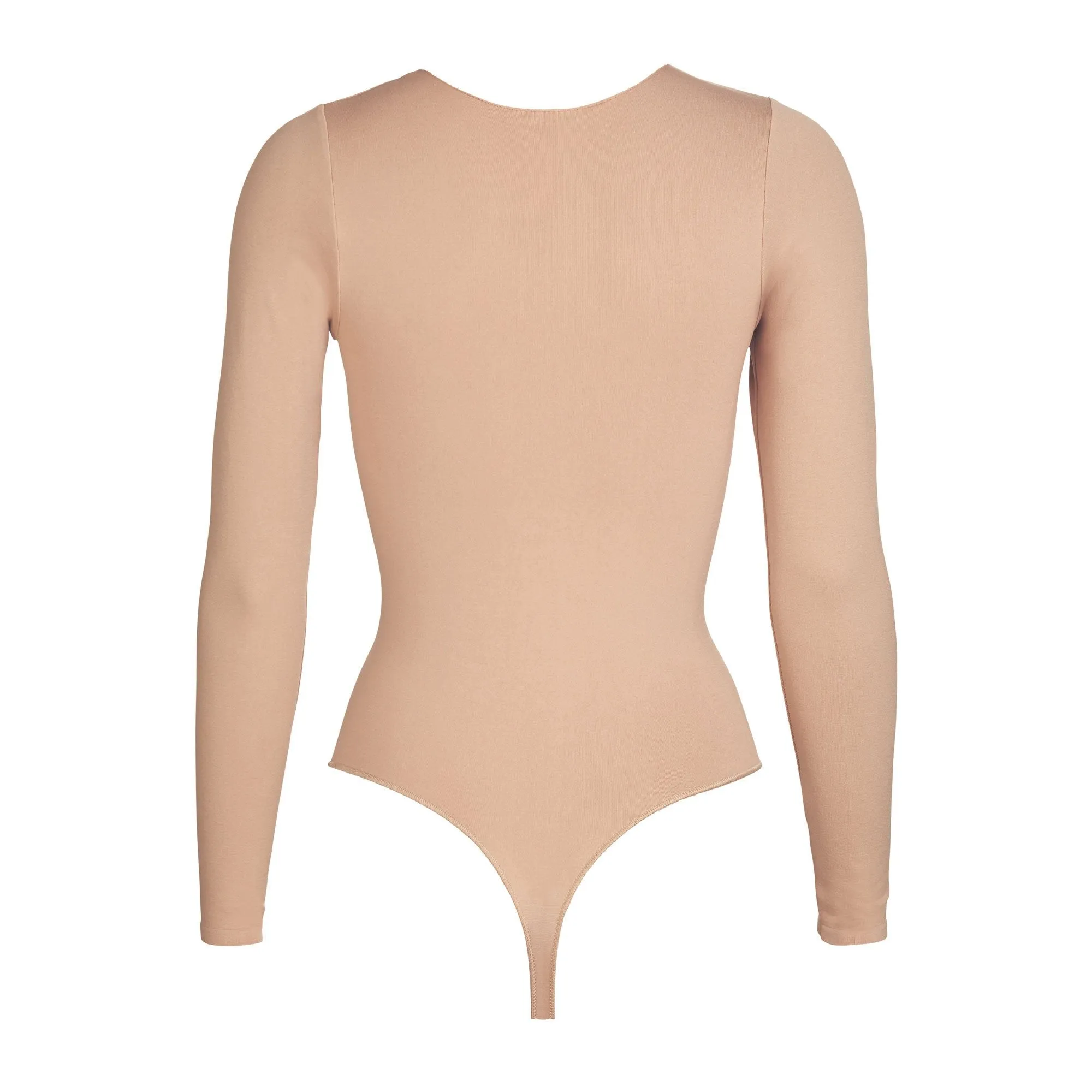 ESSENTIAL CREW NECK LONG SLEEVE BODYSUIT | TIGERS EYE