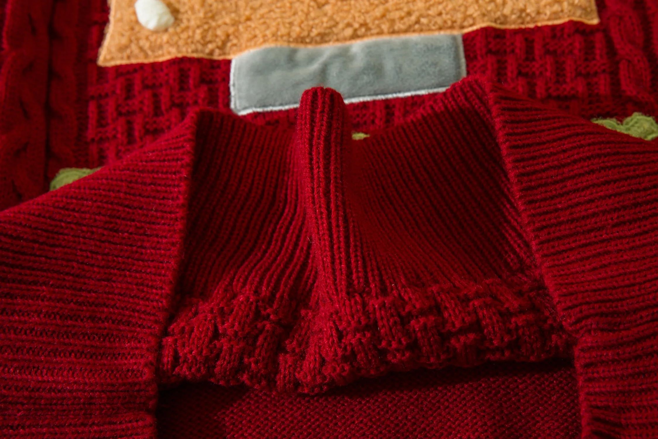 Faire Echo Cozy Red Knit Sweater