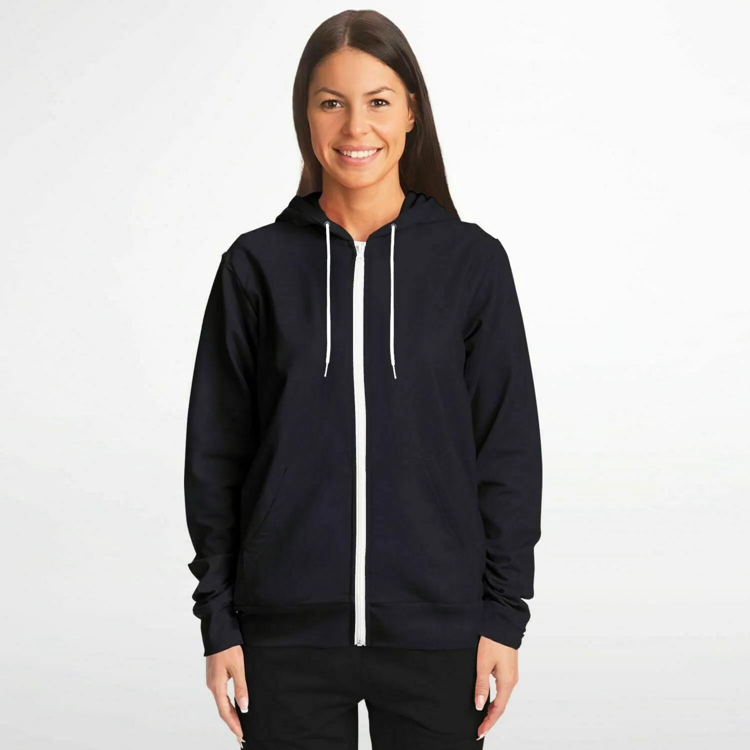 Faith Athletic Zip-Up Black Hoodie