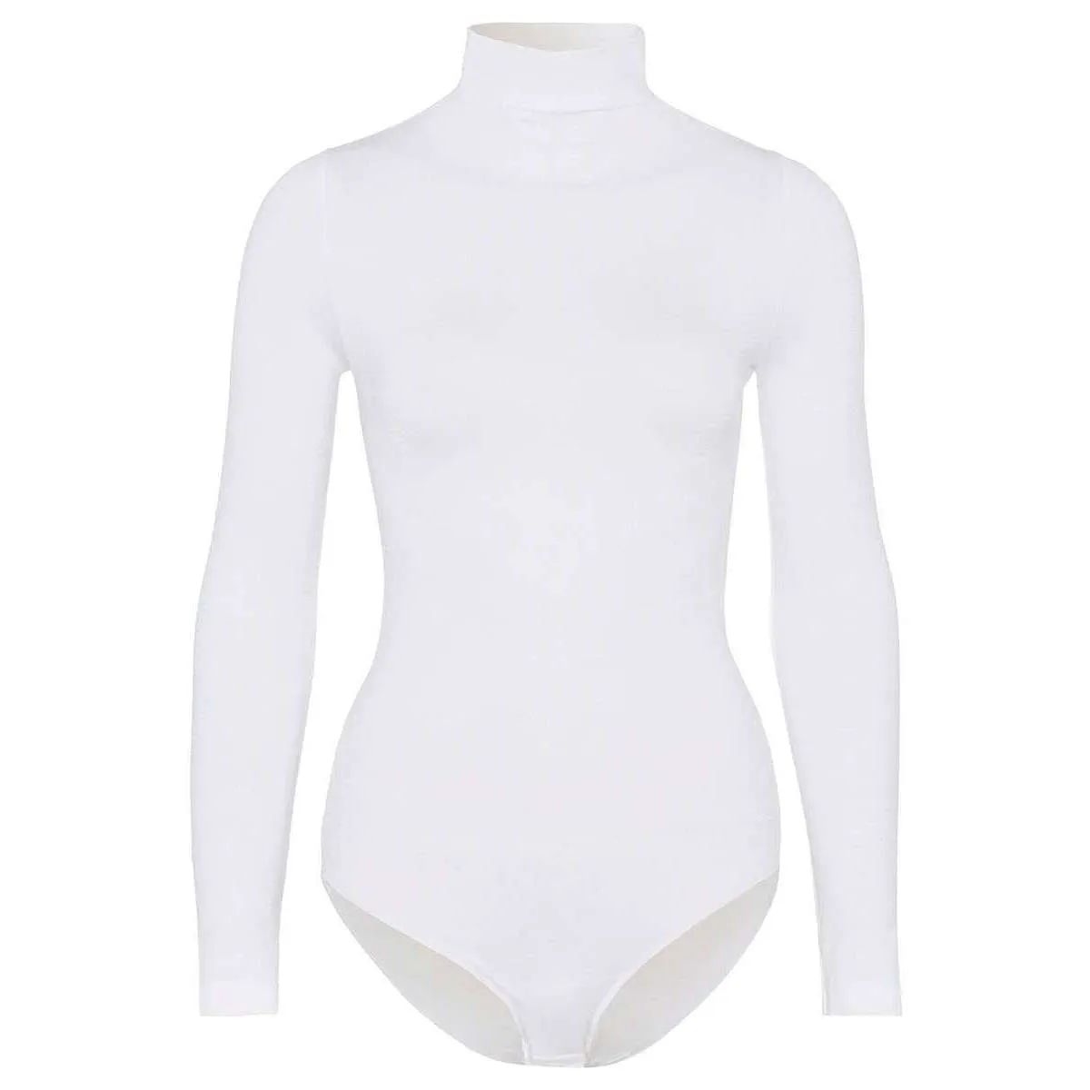 Falke Rich Cotton Long Sleeved Bodysuit - White