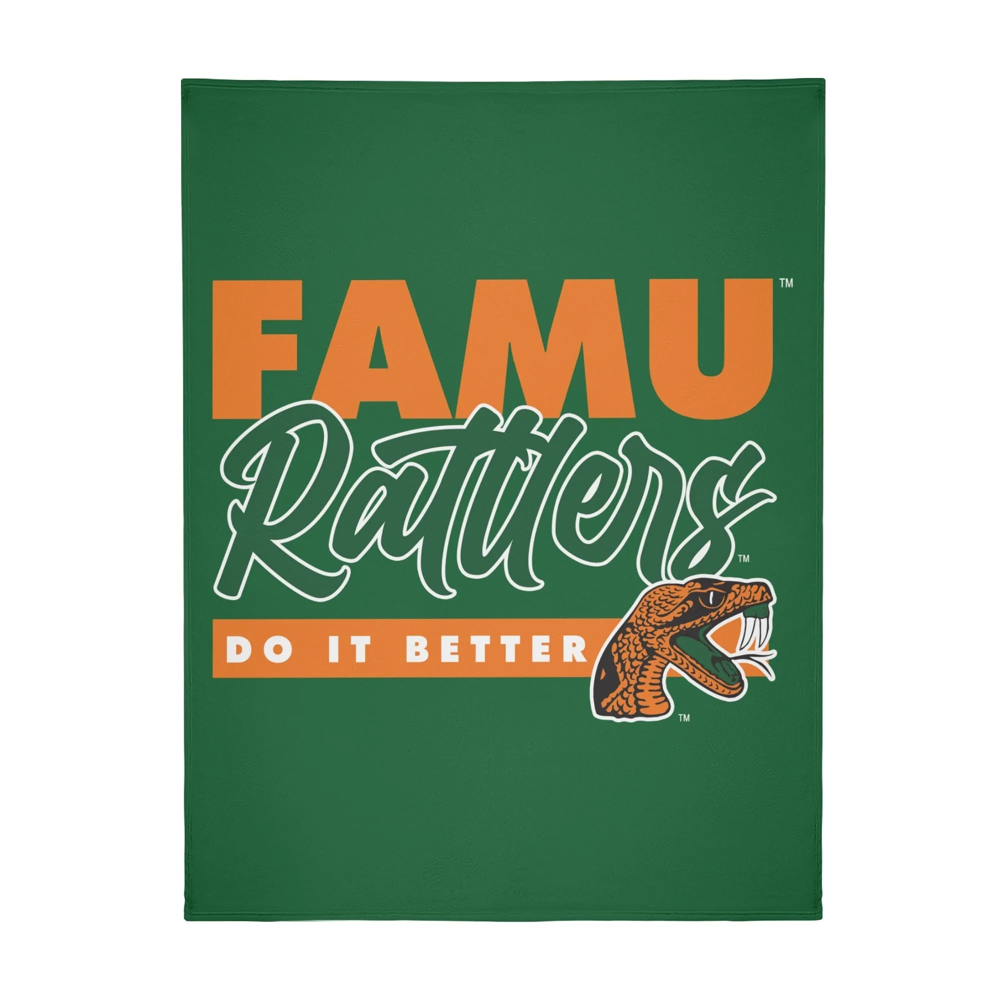 FAMU Does It Better Long Vertical Flannel Breathable Blanket (4 Sizes)