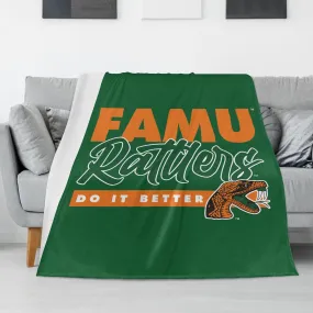 FAMU Does It Better Long Vertical Flannel Breathable Blanket (4 Sizes)