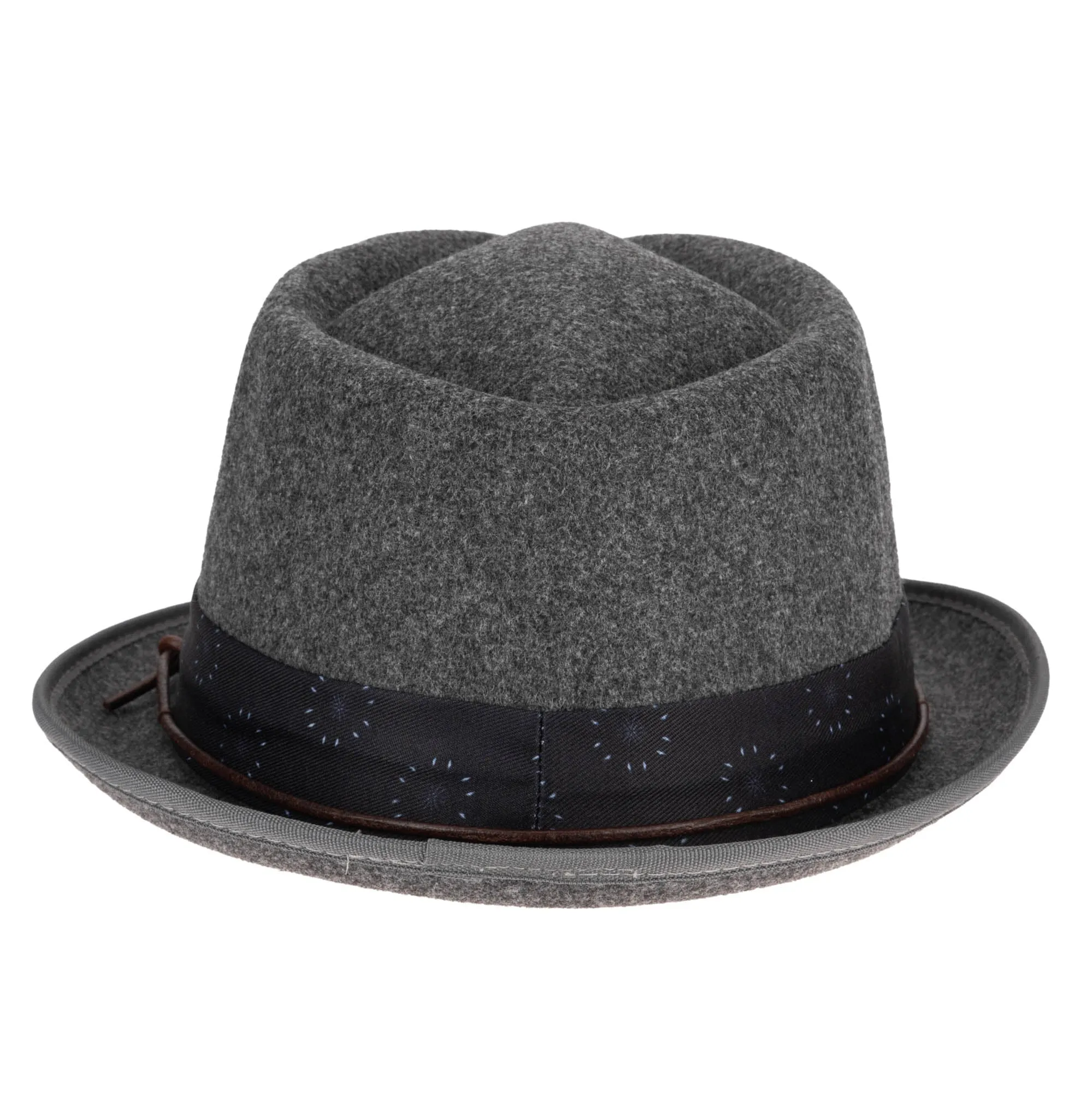 Faux Felt Pork Pie Fedora