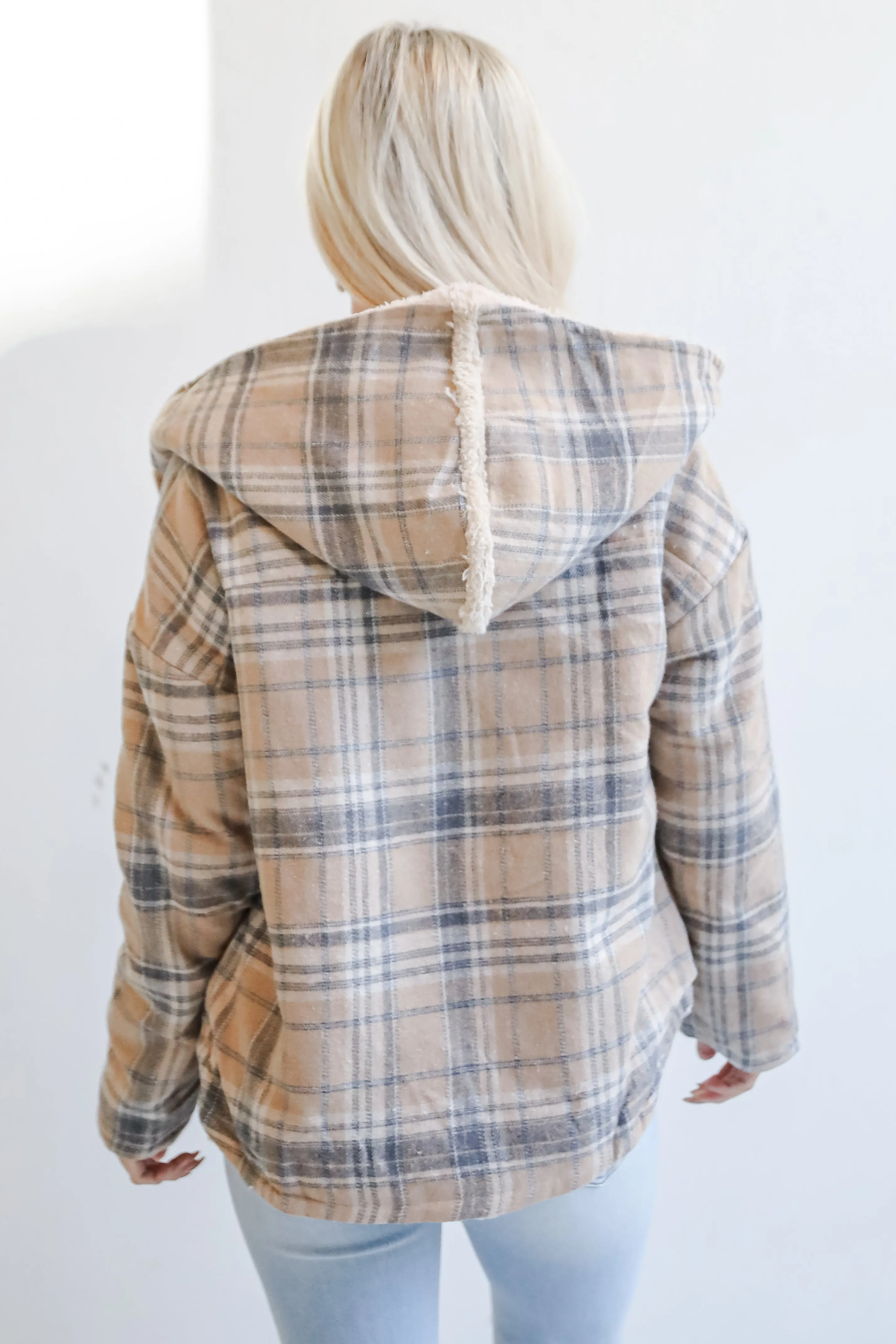 FINAL SALE - Perfected Comfort Reversible Sherpa Plaid Jacket - DOORBUSTER