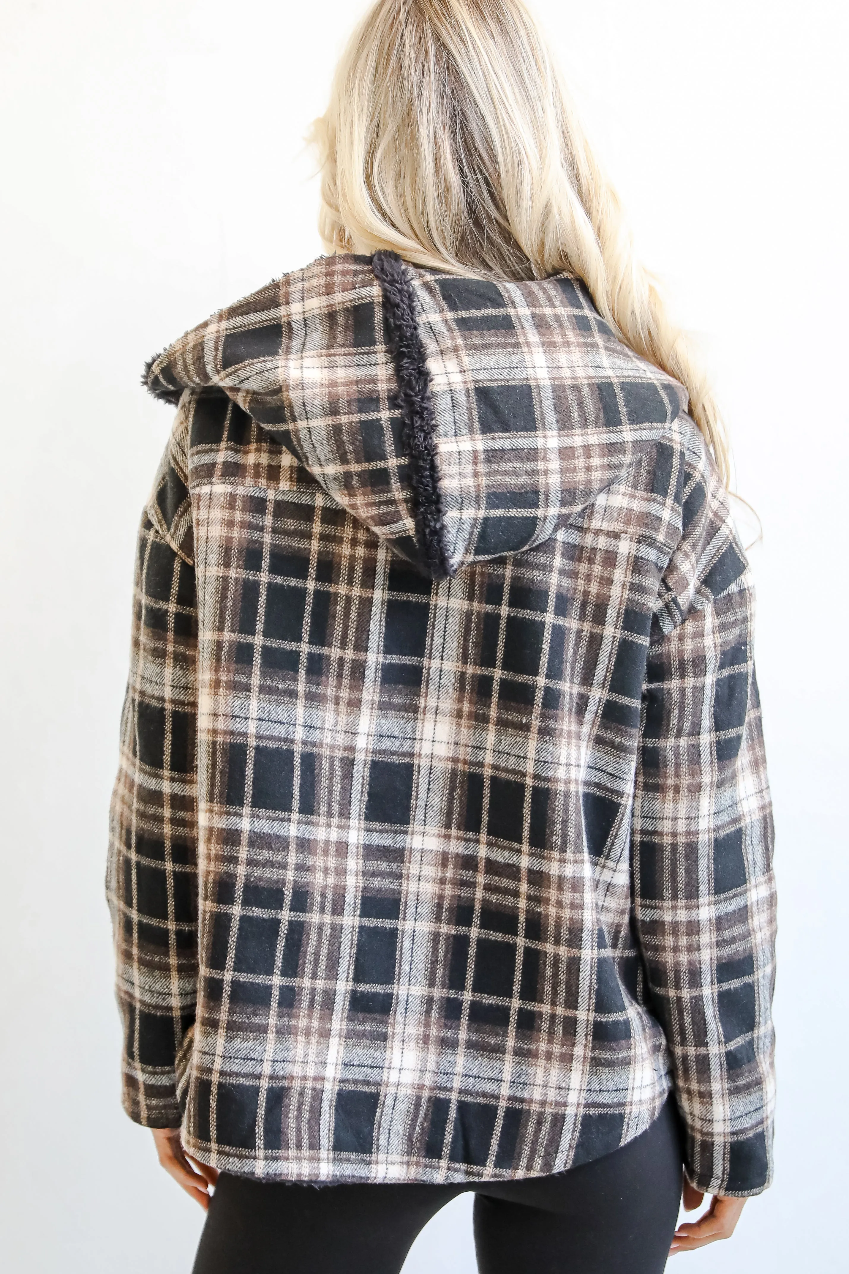 FINAL SALE - Perfected Comfort Reversible Sherpa Plaid Jacket - DOORBUSTER