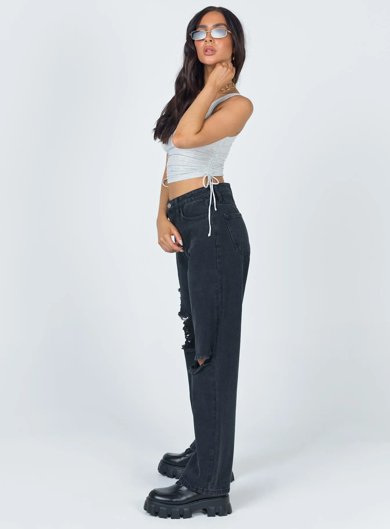 Fraya High Rise Boyfriend Jeans Denim