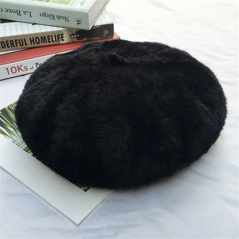 French Beret with Wool Cashmere Bland