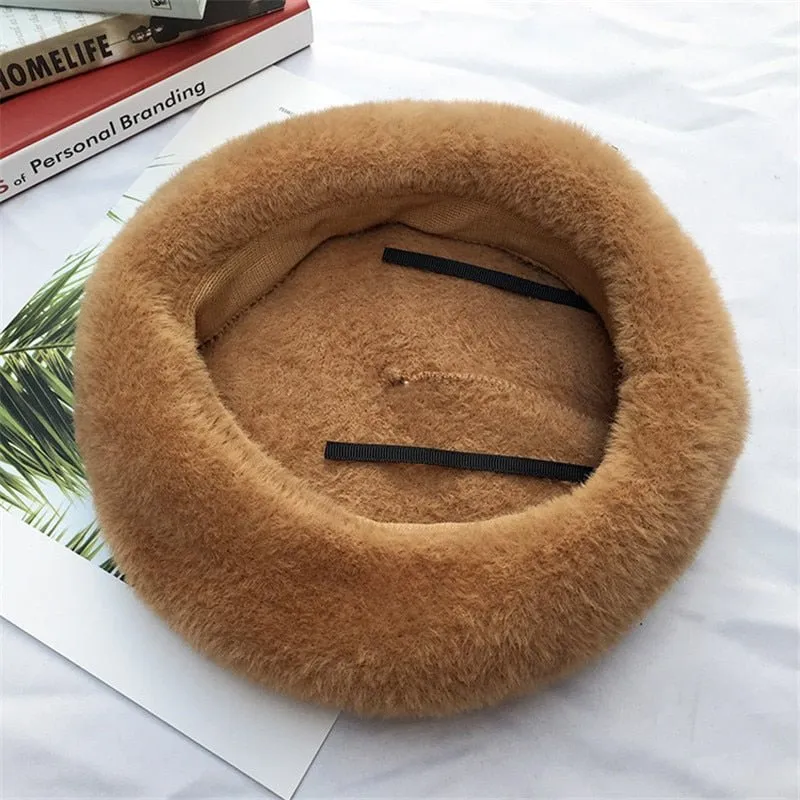 French Beret with Wool Cashmere Bland