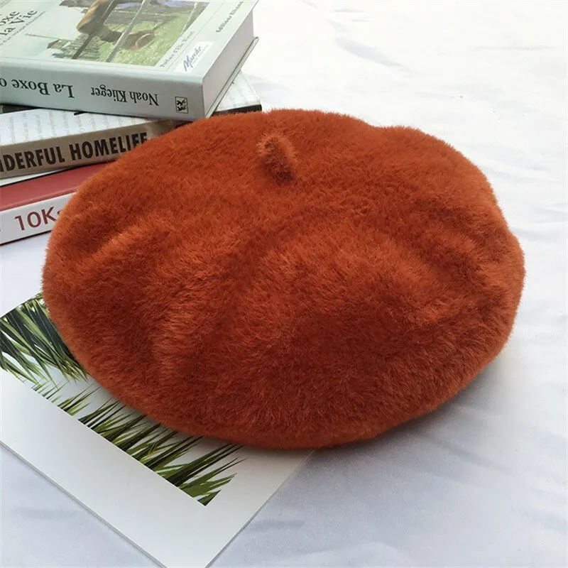 French Beret with Wool Cashmere Bland