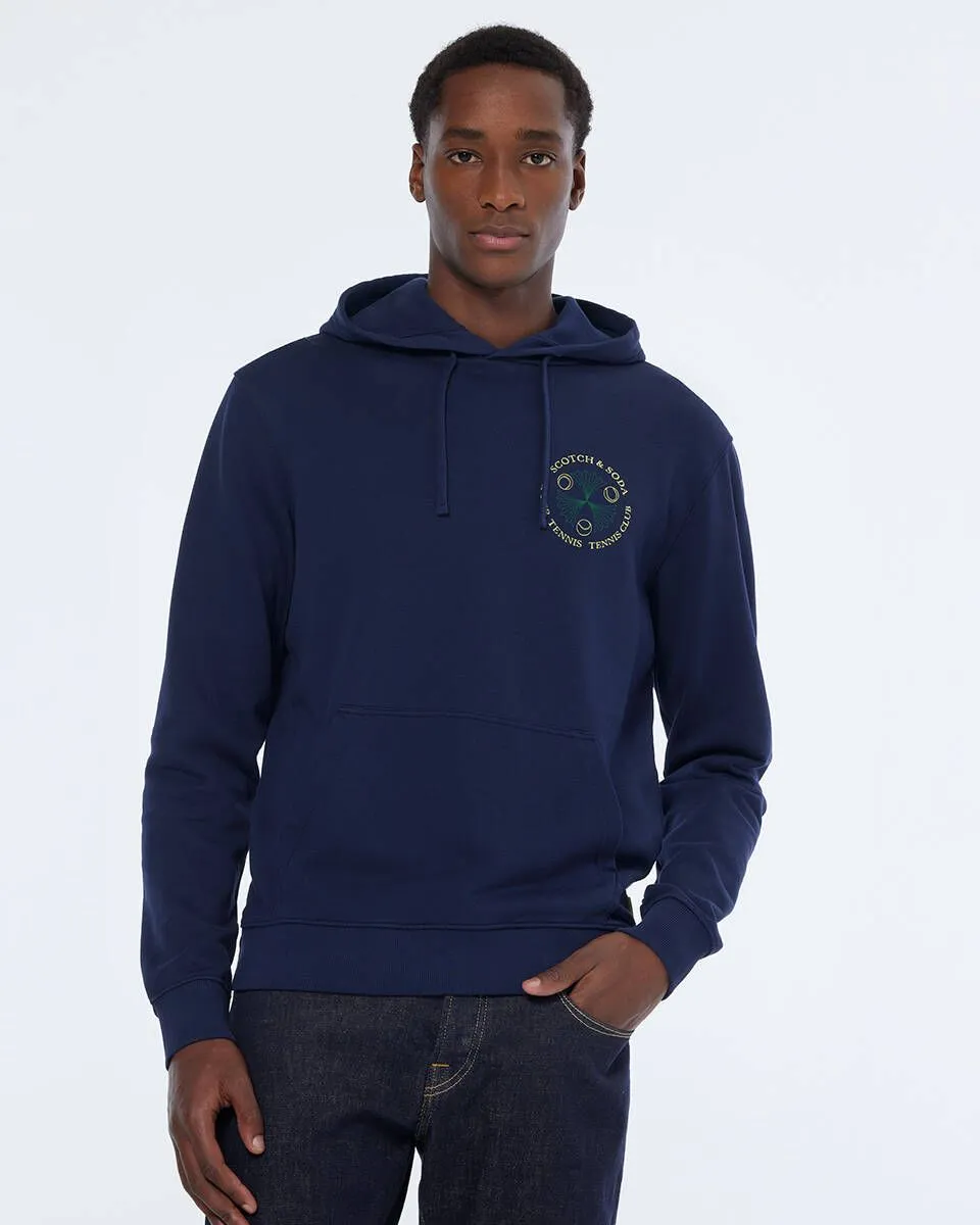 Front And Back Artwork Hoodie (Navy) - 179899401