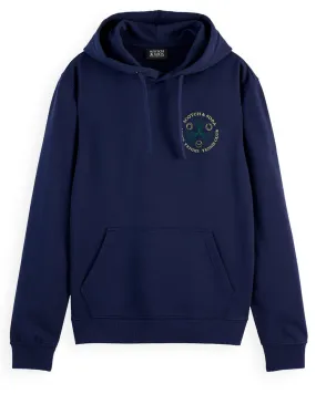 Front And Back Artwork Hoodie (Navy) - 179899401