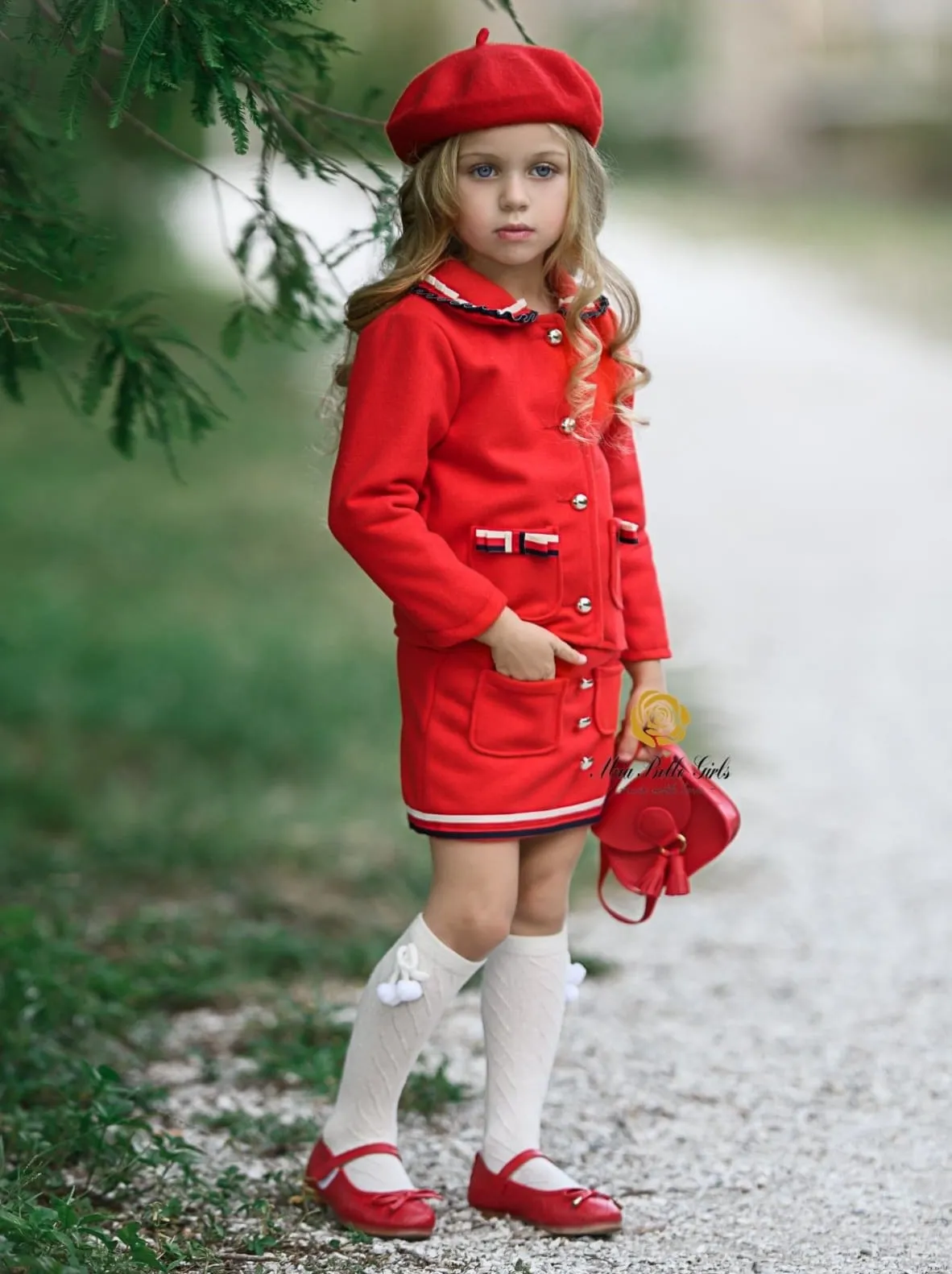 Future CEO Button Up Blazer And Matching Mini Skirt Set