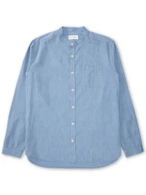 Grandad Shirt Wyatt Sky Blue