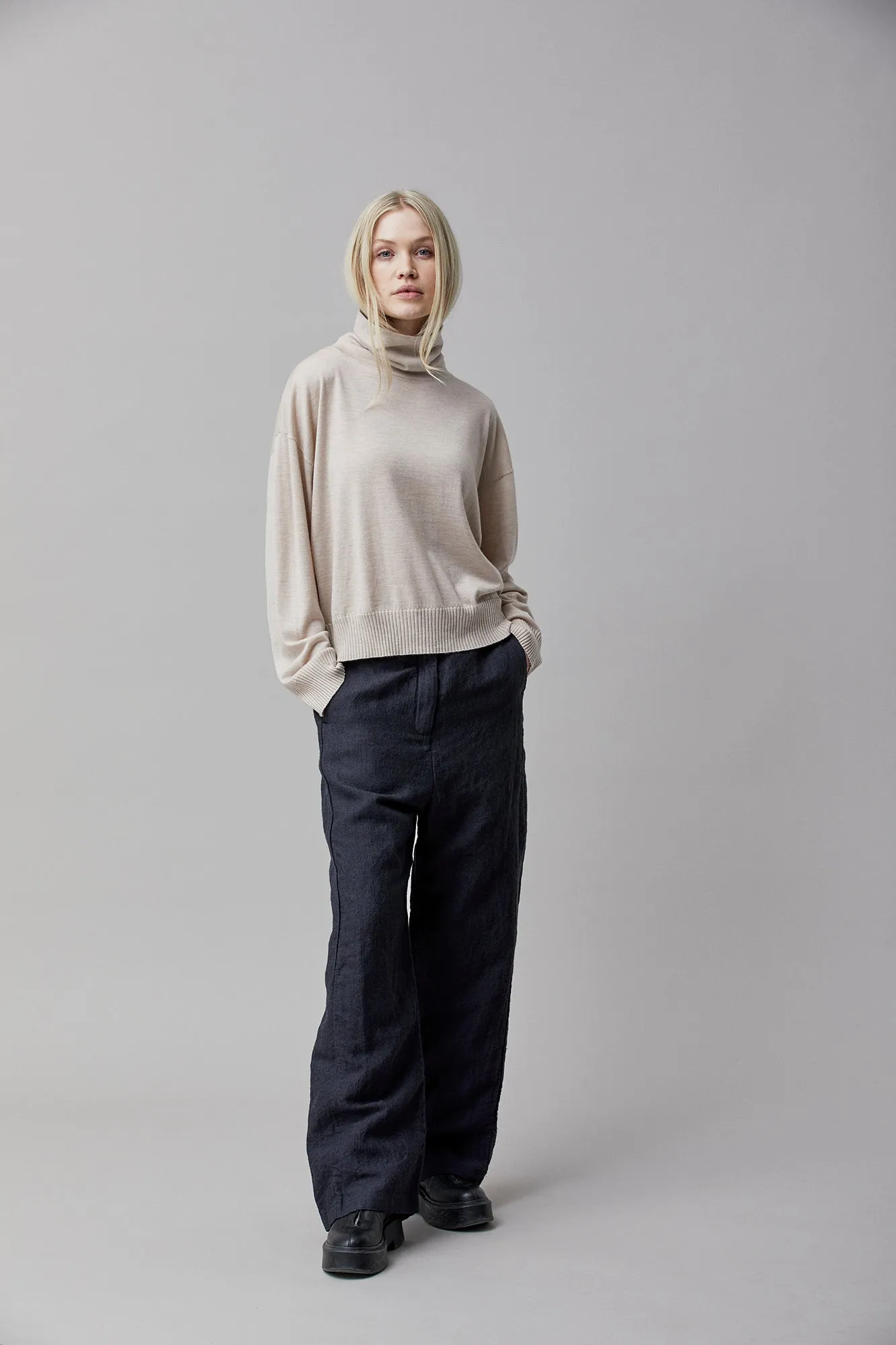 Herringbone Loose Pants