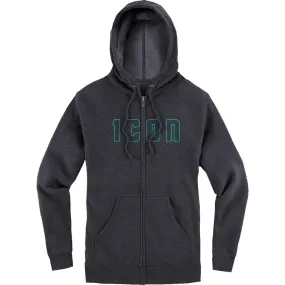 Icon Kat Stevens Ladies Hoodie Charcoal