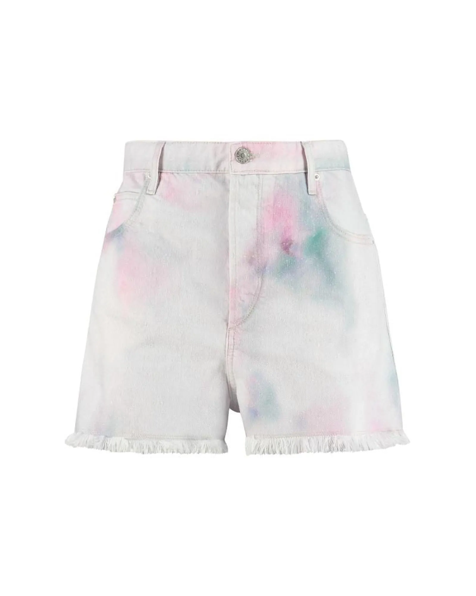 Isabel Marant Tie-Dye Denim Shorts