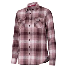 Isla Flannel Check Ladies Shirt - Burgundy by Hoggs of Fife