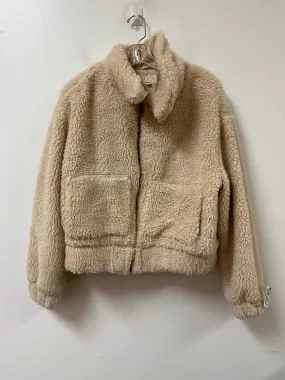 Jacket Faux Fur & Sherpa By Thread And Supply In Tan, Size: M