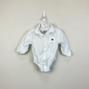 Janie and Jack Baby Train Oxford Bodysuit 6-12 Months