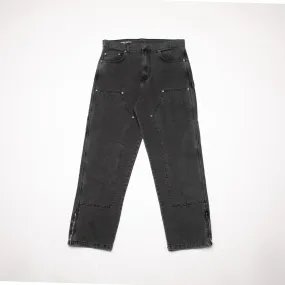 JEANS DOUBLE KNEE DENIM GREY / Garment Workshop