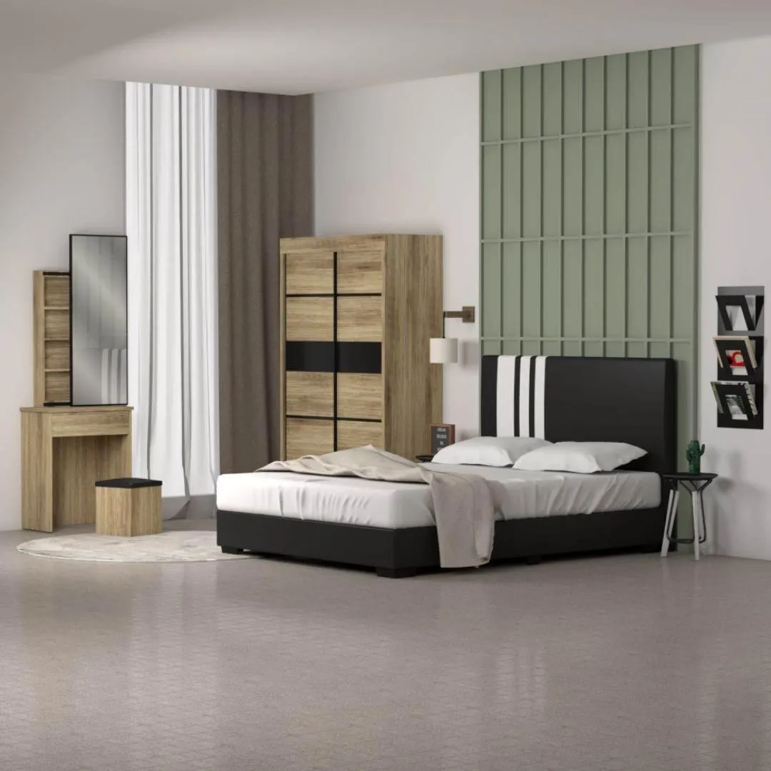 Jimmy Bedroom Set (Bed Frame   Wardrobe   Dresser)