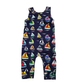 Jumper  Happy Sailing  Soft Bamboo Navy with colors Toddler