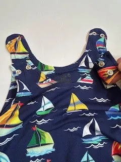 Jumper  Happy Sailing  Soft Bamboo Navy with colors Toddler